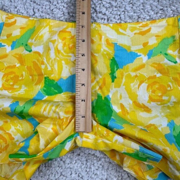 Lilly Pulitzer Deenie Floral Short Sunglow Yellow - Picture 7 of 9
